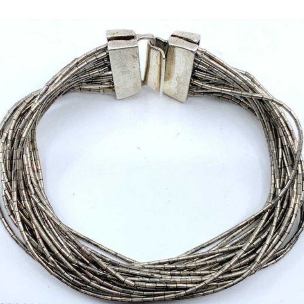 Vintage 925 Liquid Silver Bracelet.
